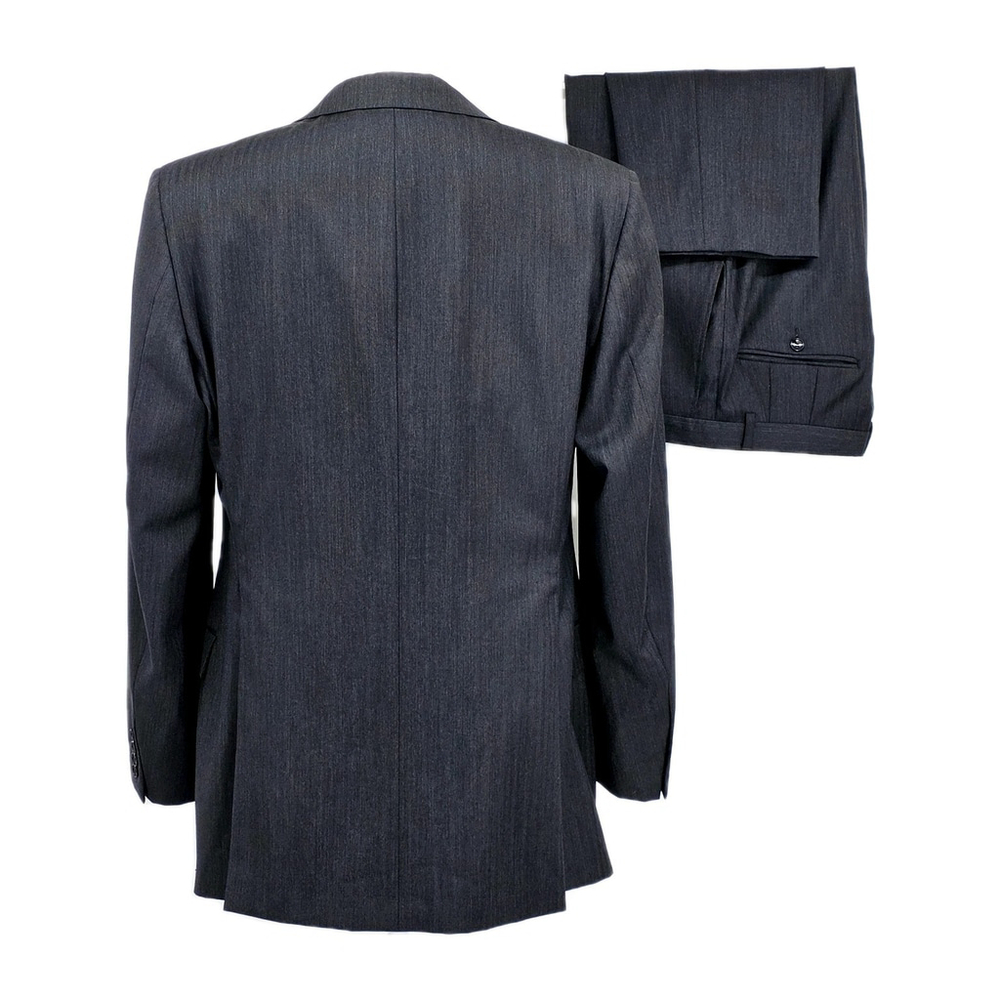 Quiet Luxury Hickey Freeman Herringbone Suit Men’s 42L USA Tailored - Picture 3 of 16
